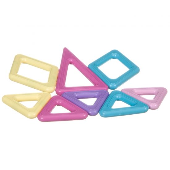 Магнитный конструктор "ЦВЕТОК" 9 пастельных мини-деталей Магнитоформы Bondibon - BONDIBON