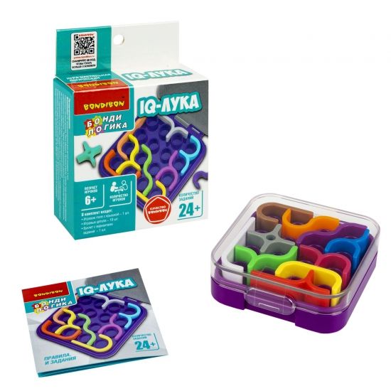 Настольная логическая игра "IQ-ЛУКА", компактная головоломка, БондиЛогика Bondibon - BONDIBON