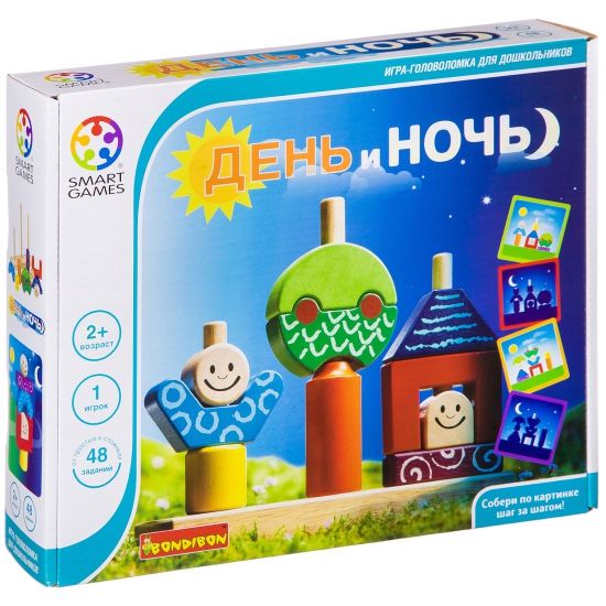 Логическая настольная игра "День и Ночь" Smart Games Bondibon - BONDIBON