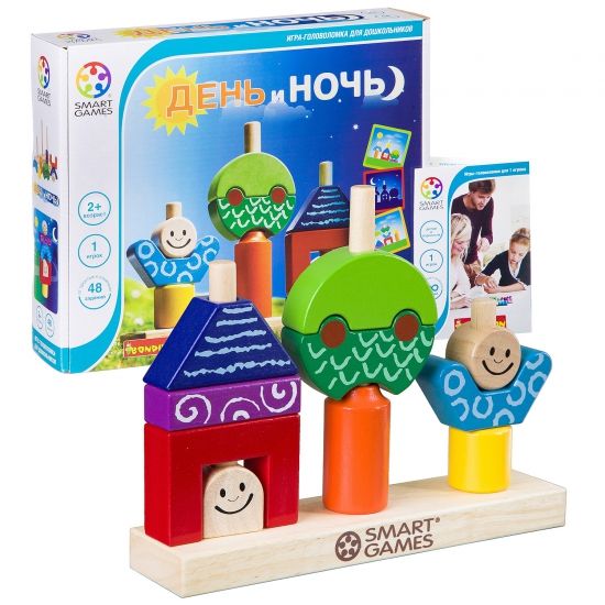 Логическая настольная игра "День и Ночь" Smart Games Bondibon - BONDIBON