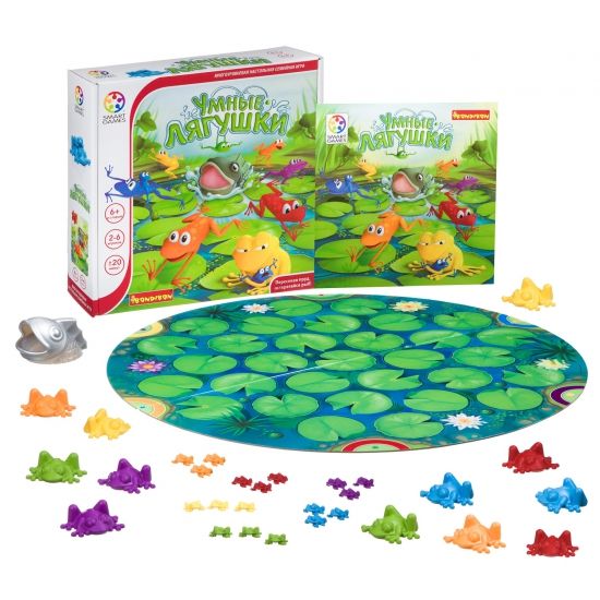 Логическая настольная игра "Умные лягушки" Smart Games Bondibon - BONDIBON