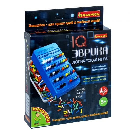 Логическая настольная игра "IQ Эврика" премиум-издание, серая Bondibon - BONDIBON