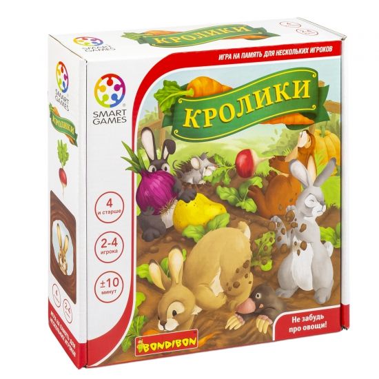Логическая настольная игра "КРОЛИКИ" Smart Games Bondibon - BONDIBON