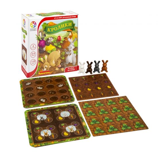 Логическая настольная игра "КРОЛИКИ" Smart Games Bondibon - BONDIBON