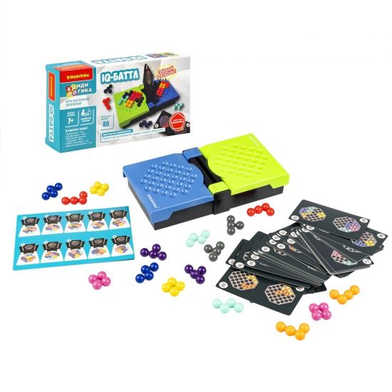 Настольная логическая игра-головоломка "IQ-БАТТЛ" для двоих игроков, БондиЛогика Bondibon - BONDIBON
