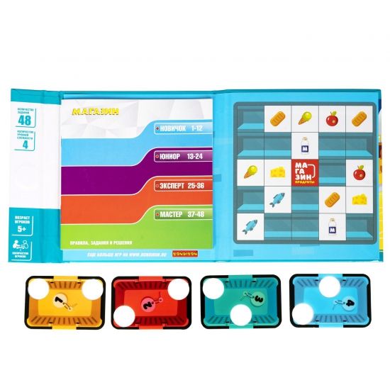 Магнитная игра для путешествий "МАГАЗИН" БондиЛогика Bondibon - BONDIBON