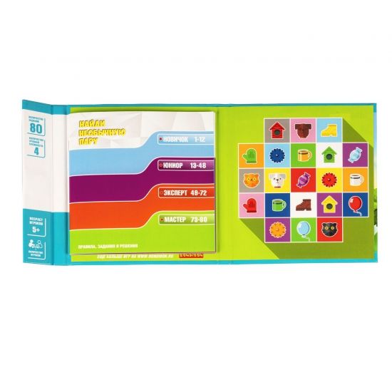 Магнитная игра для путешествий "НАЙДИ НЕОБЫЧНУЮ ПАРУ" БондиЛогика Bondibon - BONDIBON