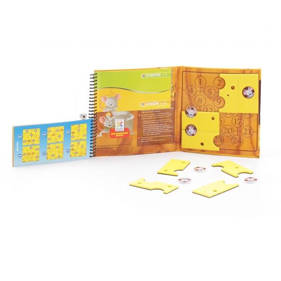 Логическая магнитная игра для путешествий "Сырные лазейки" Smart Games Bondibon - BONDIBON