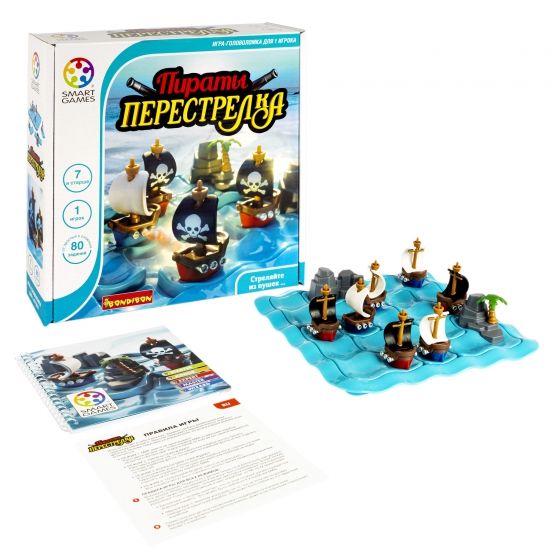 Логическая настольная игра "ПИРАТЫ ПЕРЕСТРЕЛКА" Smart Games Bondibon - BONDIBON