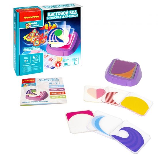 Настольная логическая игра «ЦВЕТОВОЙ КОД, В ПОИСКАХ ЖАР-ПТИЦЫ» БондиЛогика Bondibon - BONDIBON