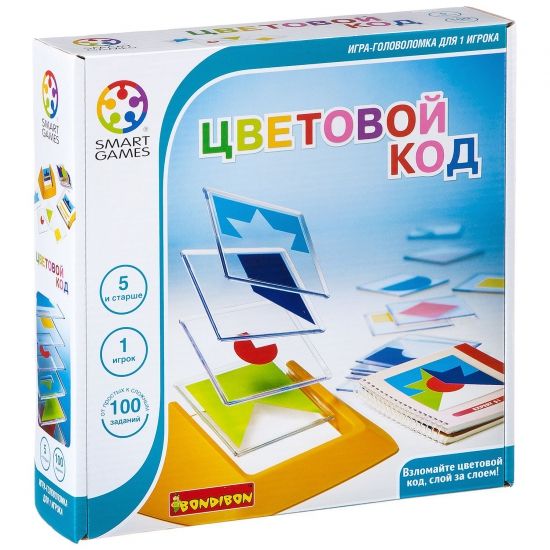 Логическая настольная игра "Цветовой код" Smart Games Bondibon - BONDIBON