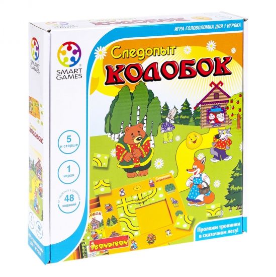 Логическая настольная игра "Следопыт Колобок" Smart Games Bondibon - BONDIBON