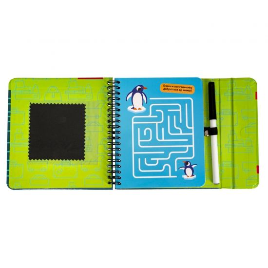 Мини-игры в дорогу для малышей "ЛАБИРИНТЫ" 2, со стирающимся маркером Bondibon - BONDIBON