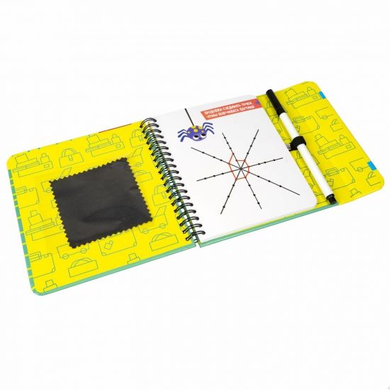 Мини-игры в дорогу "ГОТОВИМСЯ К ШКОЛЕ: ВНИМАНИЕ, ЛОГИКА, МОТОРИКА" 2 со стирающимся маркером Bondibon - BONDIBON