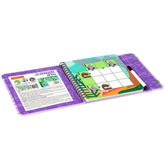 Мини-игры в дорогу "ЛОГОЗАВРЫ" логическая с наностикерами Bondibon - BONDIBON