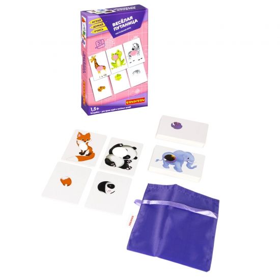 Настольная игра "ВЕСЕЛАЯ ПУТАНИЦА" Играй Думай Учись Bondibon - BONDIBON