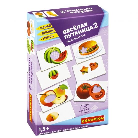 Настольная игра "ВЕСЁЛАЯ ПУТАНИЦА 2" Играй Думай Учись Bondibon - BONDIBON