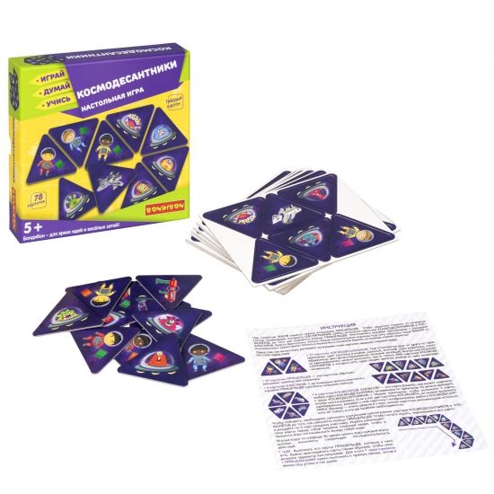 Настольная игра "КОСМОДЕСАНТНИКИ" Играй Думай Учись Bondibon - BONDIBON