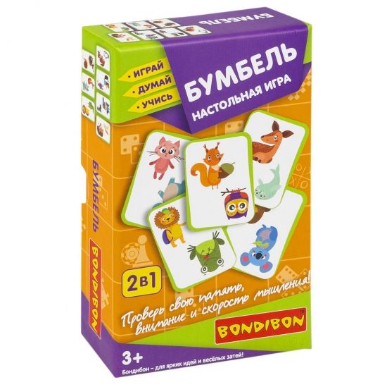 Настольная игра "БУМБЕЛЬ!" 2 в 1 Играй Думай Учись Bondibon - BONDIBON