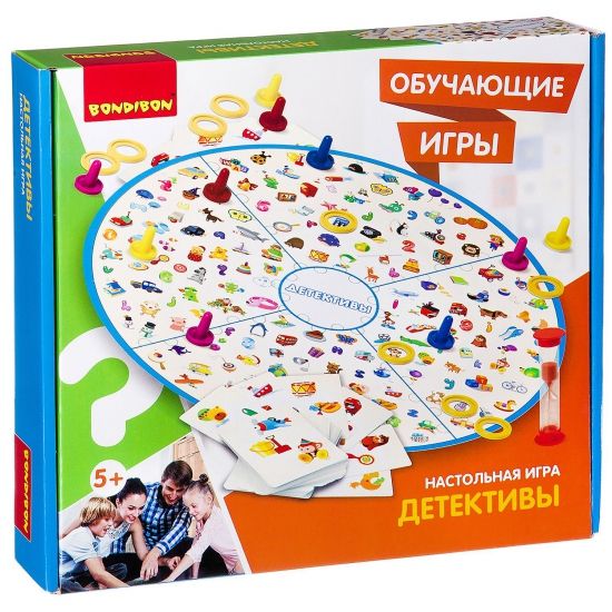 Обучающая настольная игра "ДЕТЕКТИВЫ" Bondibon - BONDIBON