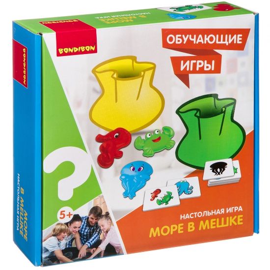 Обучающая настольная игра "МОРЕ В МЕШКЕ" Bondibon - BONDIBON