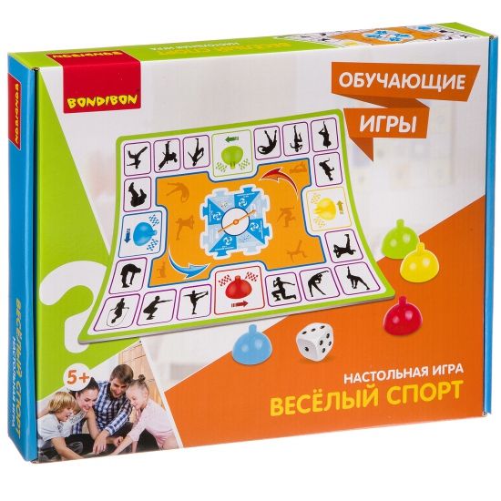 Обучающая настольная игра "ВЕСЕЛЫЙ СПОРТ" Bondibon - BONDIBON