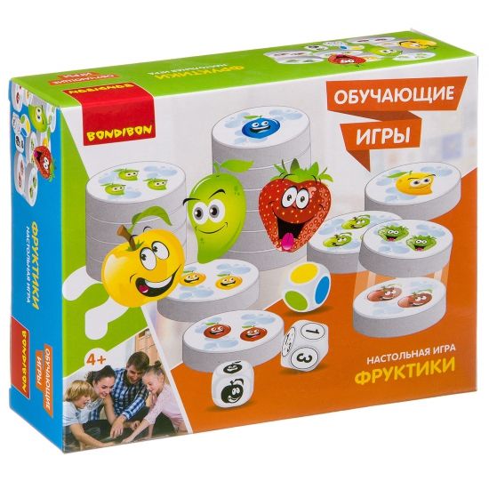 Обучающая настольная игра "ФРУКТИКИ" Bondibon - BONDIBON