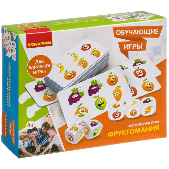 Обучающая настольная игра "ФРУКТОМАНИЯ" Bondibon - BONDIBON