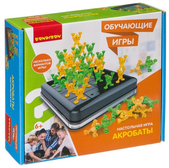 Обучающая настольная игра "АКРОБАТЫ" Bondibon - BONDIBON