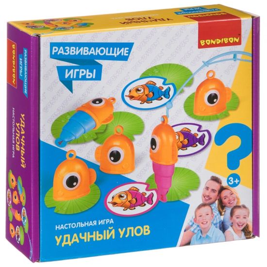 Развивающая настольная игра "УДАЧНЫЙ УЛОВ" Bondibon - BONDIBON