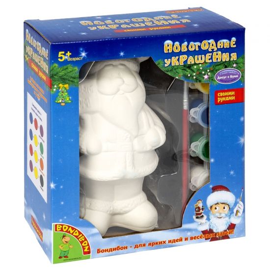 Набор для творчества "Новогодние украшения" Дед Мороз 14,6см - BONDIBON