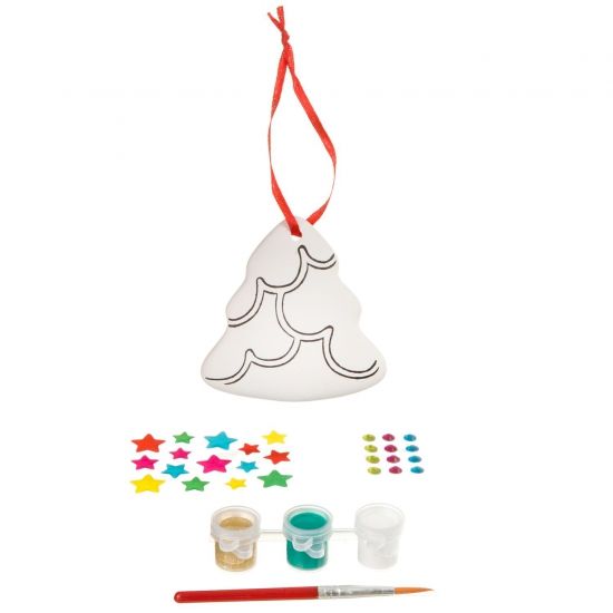 Набор для творчества Bondibon "Ёлочные украшения со стразами и наклейками: Ёлочка" - BONDIBON