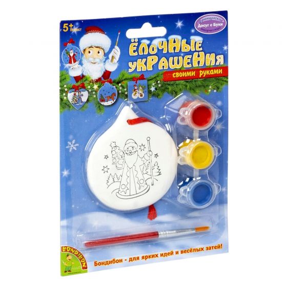 Набор для творчества Bondibon"Ёлочные украшения" круг - BONDIBON