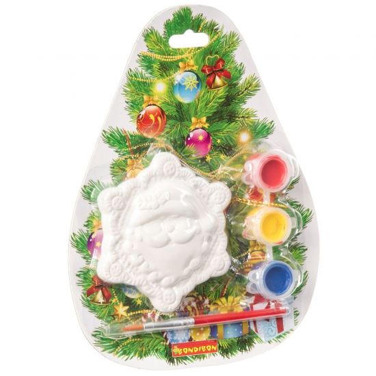 Набор для творчества "Ёлочные украшения" Снежинка 7.5*1.6*8.6cm на карте Ёлочка - BONDIBON