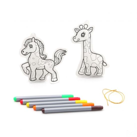 Набор для творчества Bondibon"Ёлочные украшения" (жираф, лошадка) - BONDIBON