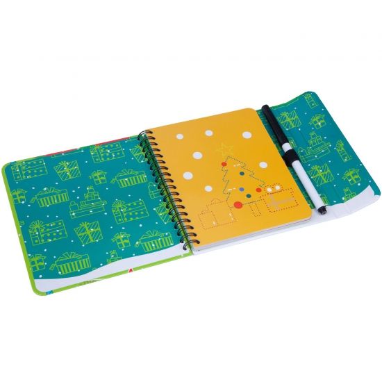 Компактная развивающая игра под ёлку "Дорисуем" Новогодняя серия - BONDIBON