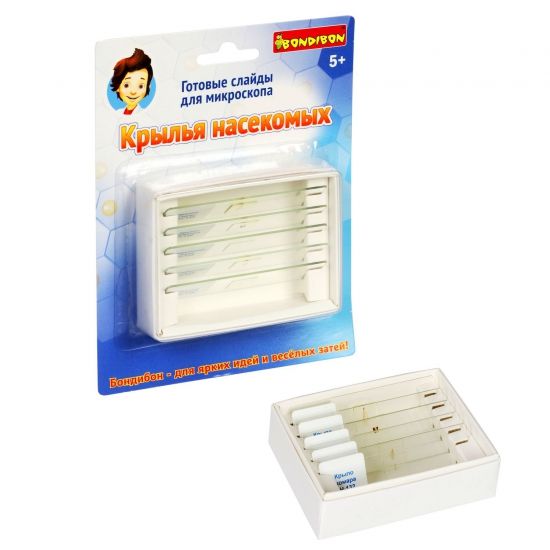 Слайды для микроскопа Bondibon "Насекомые" 5 шт. - BONDIBON