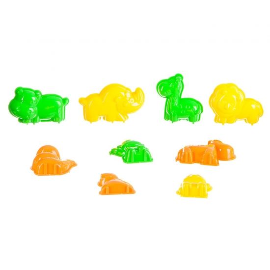 Набор для лепки Bondibon "Марсианский песок" 500 г бежевый с 10 формочками - BONDIBON