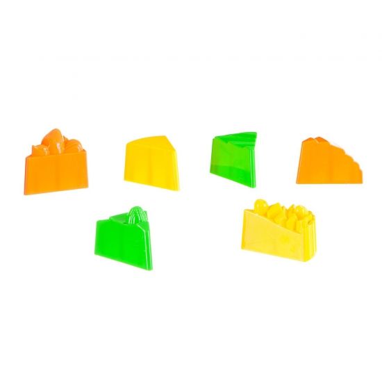 Набор для лепки Bondibon "Марсианский песок" 500 г бежевый 6 формочек тортики - BONDIBON