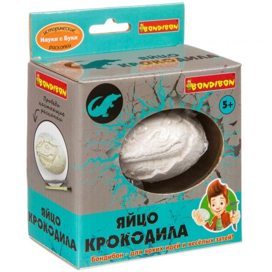 Набор археолога "ЯЙЦО КРОКОДИЛА", Исторические раскопки Науки с Буки Bondibon - BONDIBON