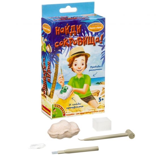 Исторические раскопки Науки с Буки Bondibon Найди сокровища! Хрустальные черепа - BONDIBON