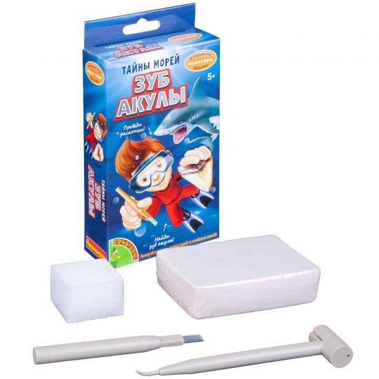 Набор для раскопок Bondibon "Тайны морей: зуб акулы" Исторические раскопки Науки с Буки - BONDIBON