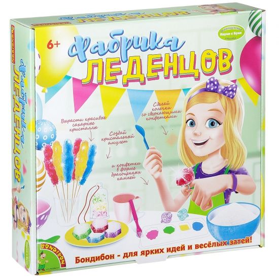 Набор для опытов Bondibon "Фабрика леденцов" Французские опыты Науки с Буки - BONDIBON