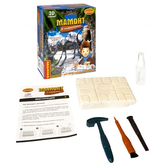 Набор палеонтолога "МАМОНТ", Исторические раскопки Науки с Буки Bondibon - BONDIBON