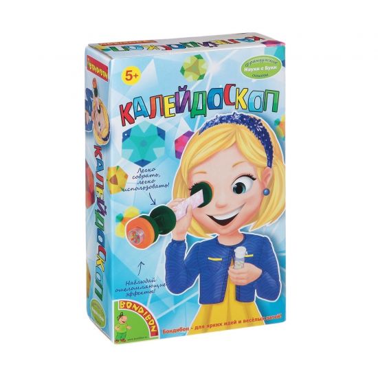 Набор для опытов Bondibon "Калейдоскоп" Французские опыты Науки с Буки - BONDIBON
