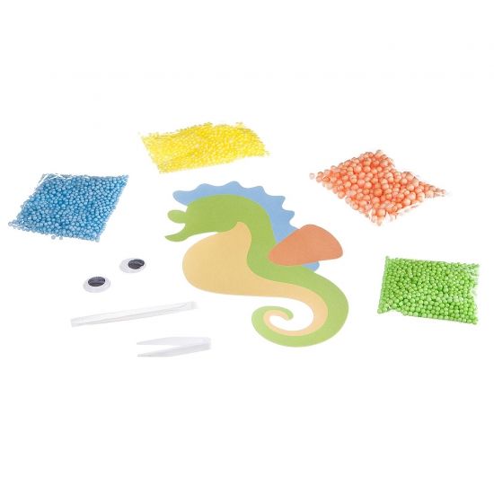 Набор для творчества Bondibon " Мозаика из шариков Морской конёк" - BONDIBON