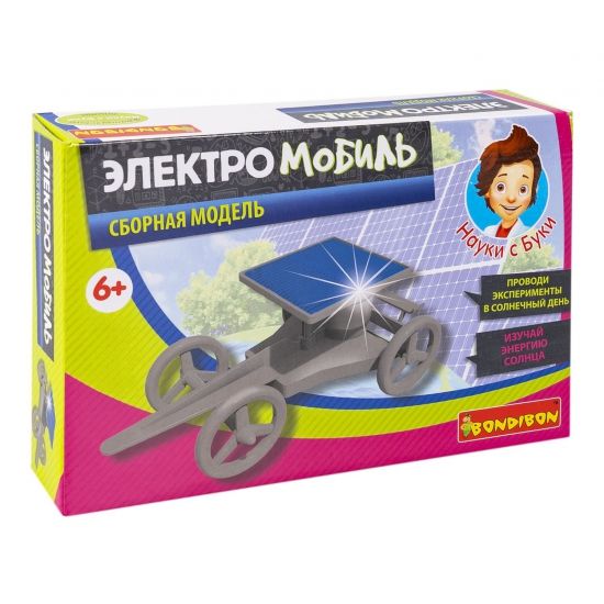 Набор для опытов Bondibon "Электромобиль" Французские опыты Науки с Буки - BONDIBON