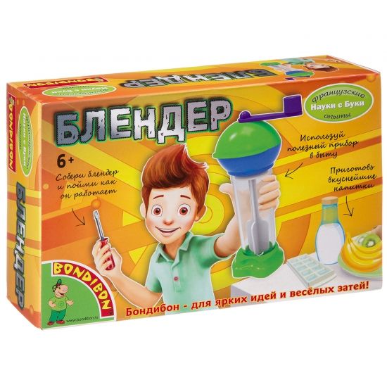 Набор для опытов Bondibon "Блендер" Французские опыты Науки с Буки - BONDIBON