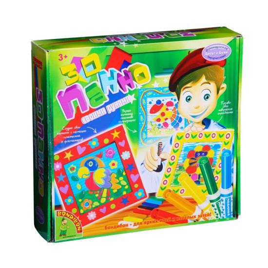 Набор для творчества Bondibon "3D панно-раскраски" Французское творчество Досуг с Буки - BONDIBON