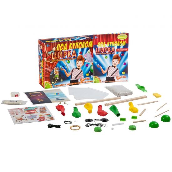 Набор для опытов Bondibon "Под куполом цирка" Французские опыты Науки с Буки - BONDIBON